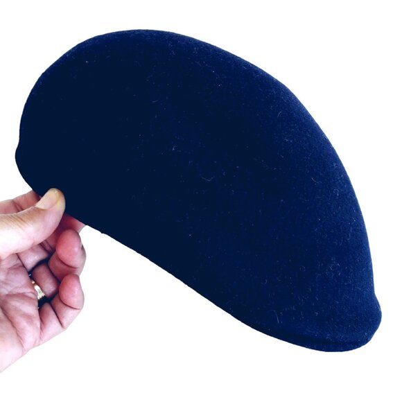 Vintage Flat Cap Failsworth Hat Navy Blue Made in Britain Showerproof NWOT 70s - Picture 2 of 8